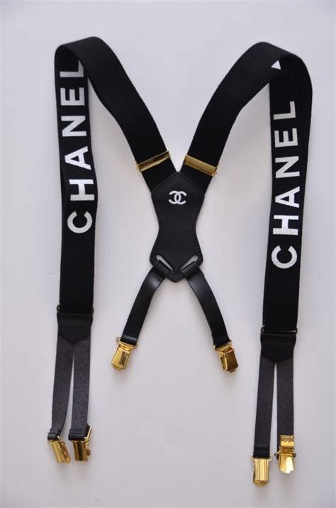 cheap fake chanel belts|faux Chanel suspenders.